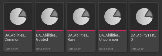 Data-driven abilities data asset